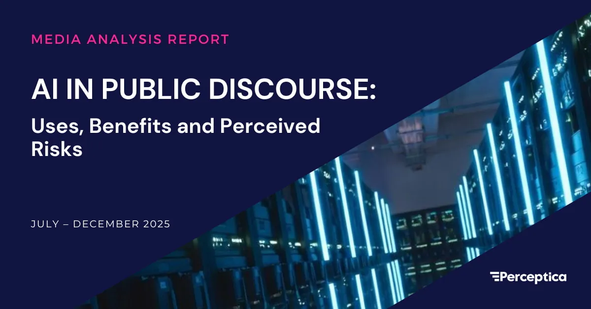 AI in public discourse - Perceptica report cover